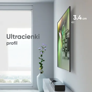 Robusztus fix fali TV-tartó SM-6, 32"–90" képernyőmérethez