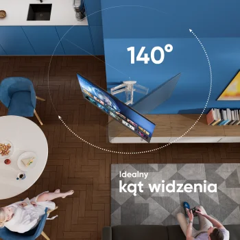Fehér, forgatható fali TV-konzol M5-W 37"–70" képernyőkhöz
